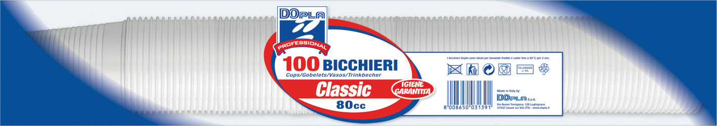 BICCHIERI BIANCHI PZ100 CC 80